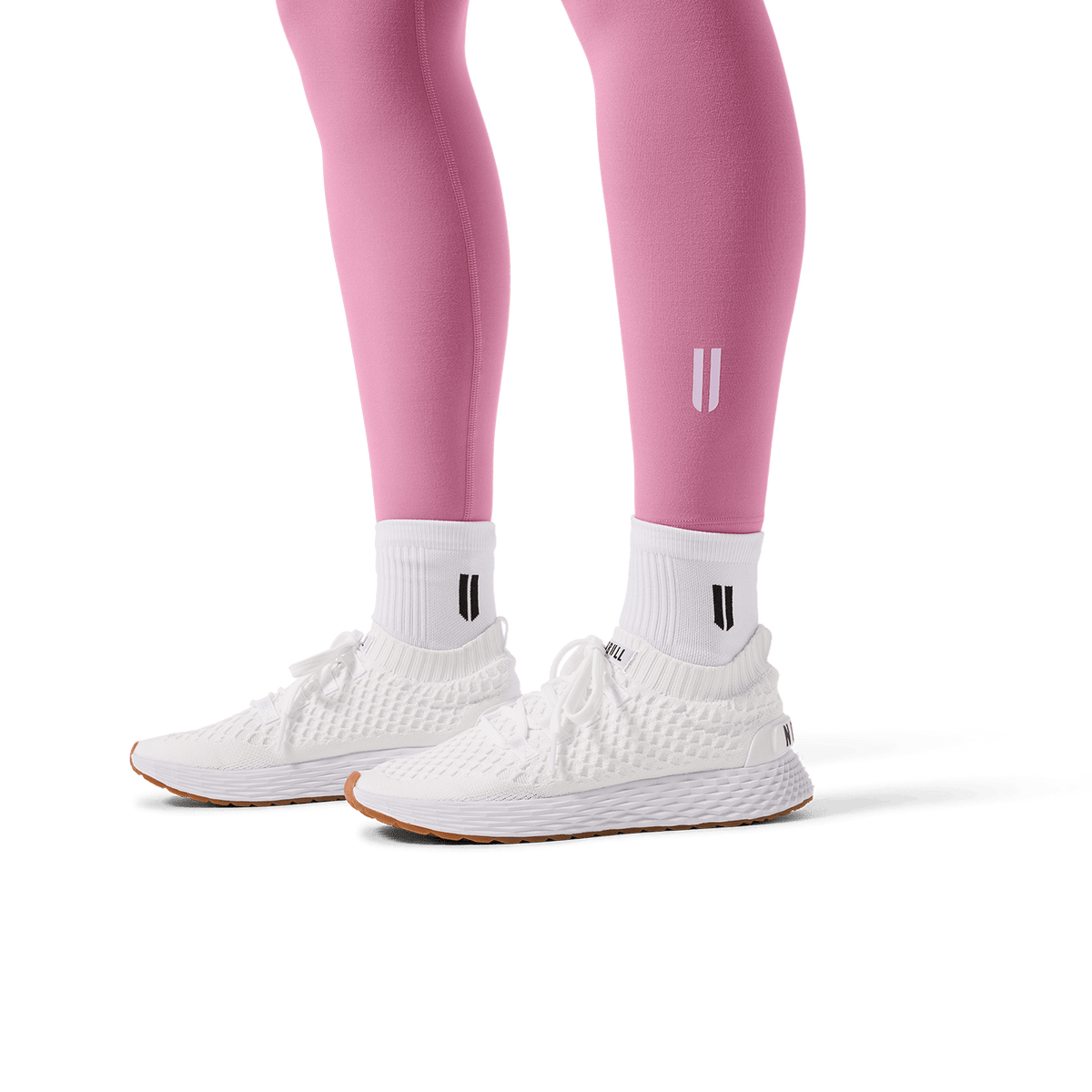 Women's Soft Pink U High-Rise Matte Tights