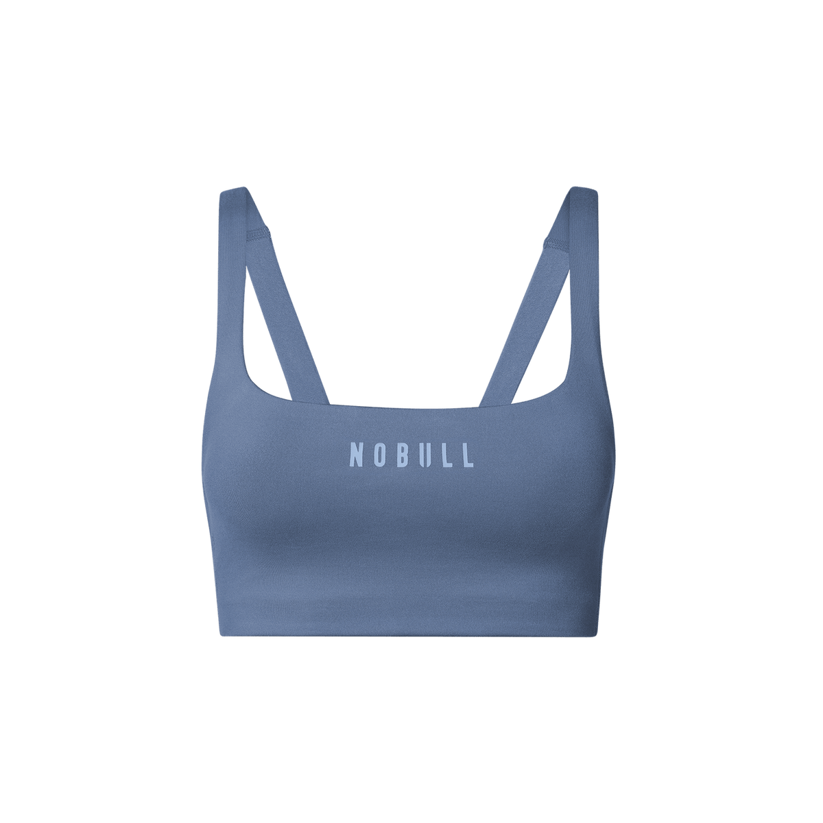 Dusty Blue NOBULL Matte Square Neck Sports Bra