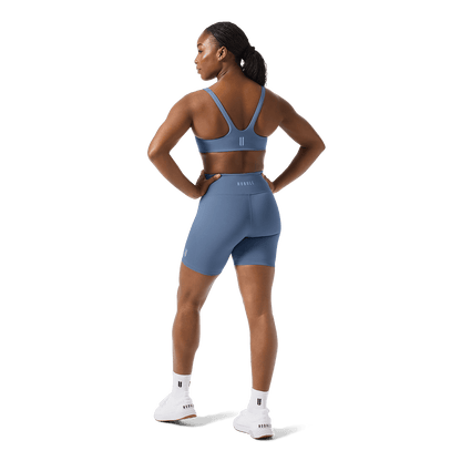 Dusty Blue NOBULL Matte Square Neck Sports Bra