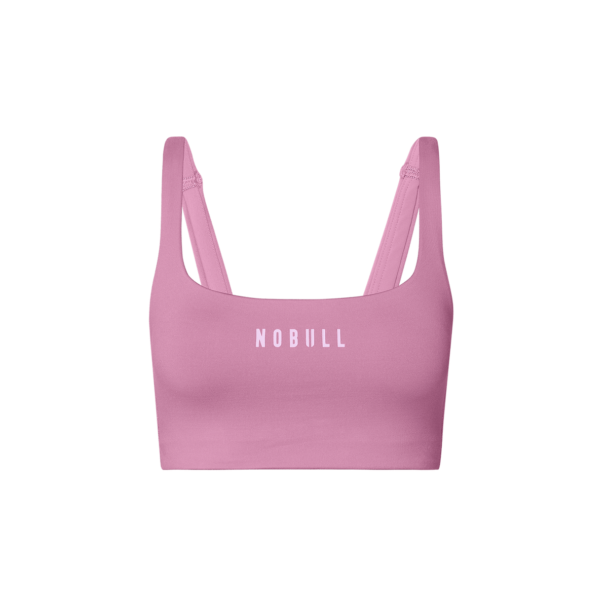 Soft Pink NOBULL Matte Square Neck Sports Bra