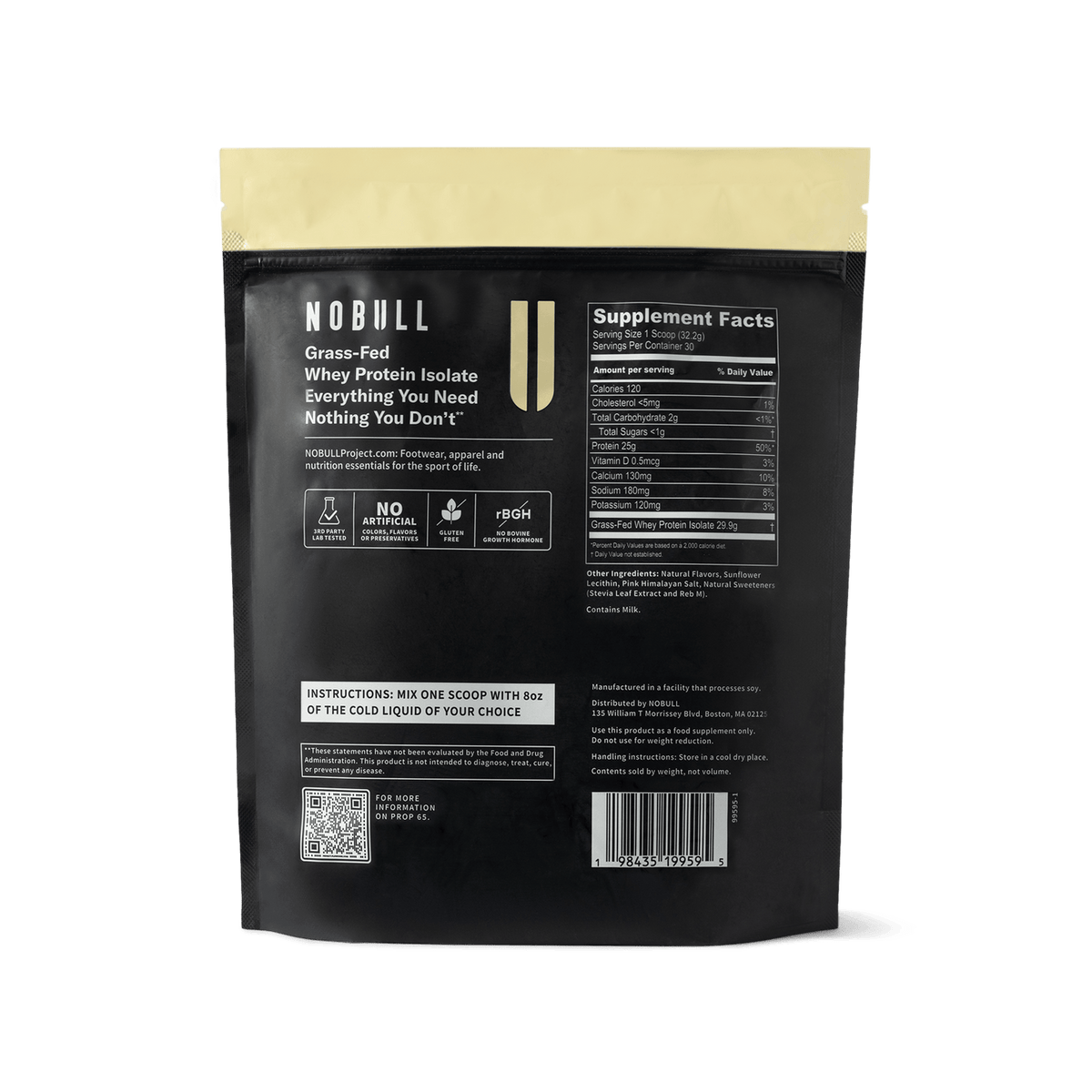 Grass-Fed Whey Protein Isolate | Vanilla  Nutrition