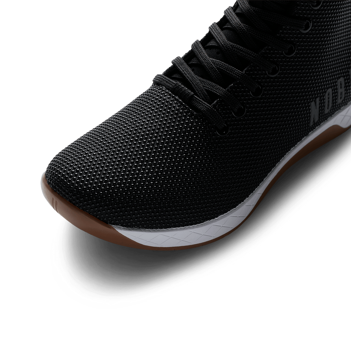 Men's Black White Gum Outwork High-Top Shoes