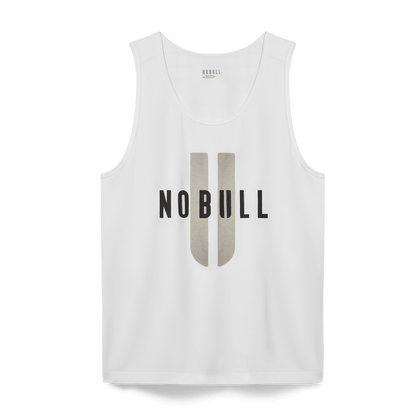 Men's White NOBULL U Tank Top