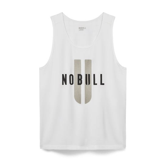 Men's White NOBULL U Tank Top