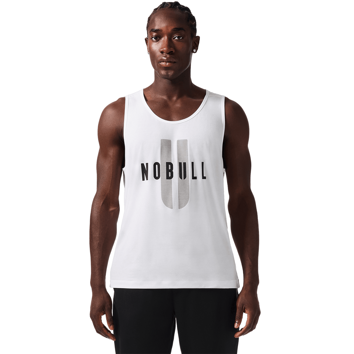 Men's White NOBULL U Tank Top