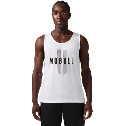 Men's White NOBULL U Tank Top