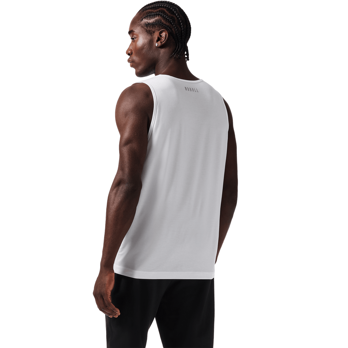 Men's White NOBULL U Tank Top