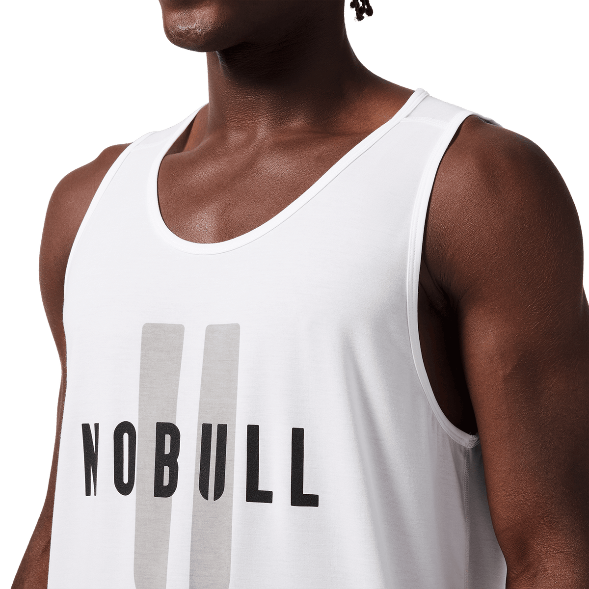 Men's White NOBULL U Tank Top