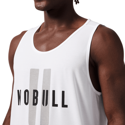 Men's White NOBULL U Tank Top