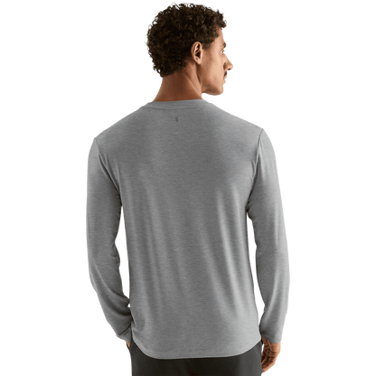Men's Heather Grey NOBULL Long Sleeve Tee