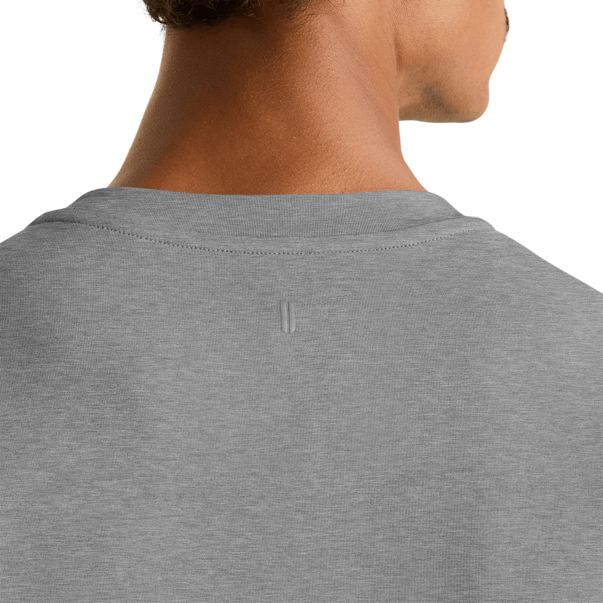 Men's Heather Grey NOBULL Long Sleeve Tee