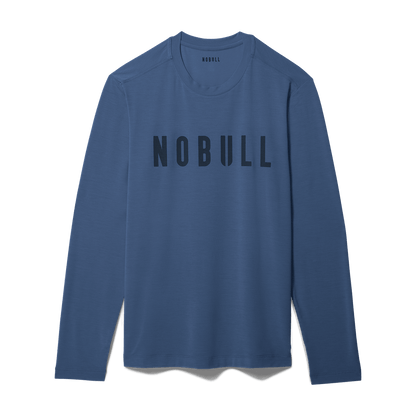 Men's Coastal Blue NOBULL Long Sleeve Tee