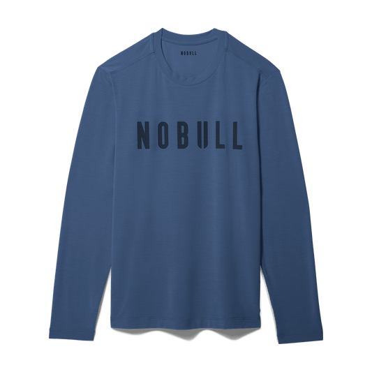 Men's Coastal Blue NOBULL Long Sleeve Tee