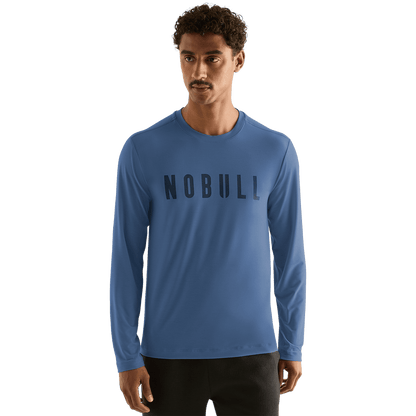 Men's Coastal Blue NOBULL Long Sleeve Tee