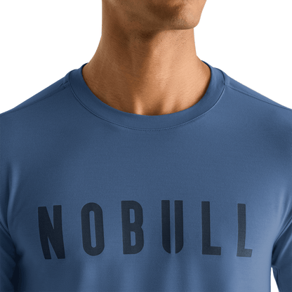 Men's Coastal Blue NOBULL Long Sleeve Tee