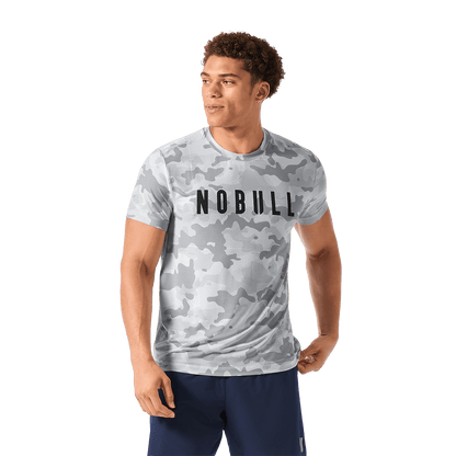 Men's Light Gray Camo NOBULL Tee