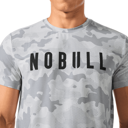 Men's Light Gray Camo NOBULL Tee