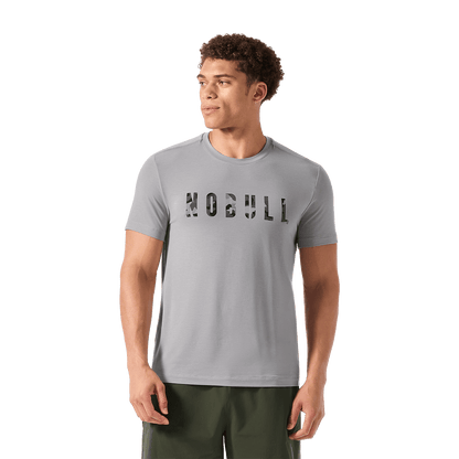 Men's Gray Camo Fill NOBULL Tee