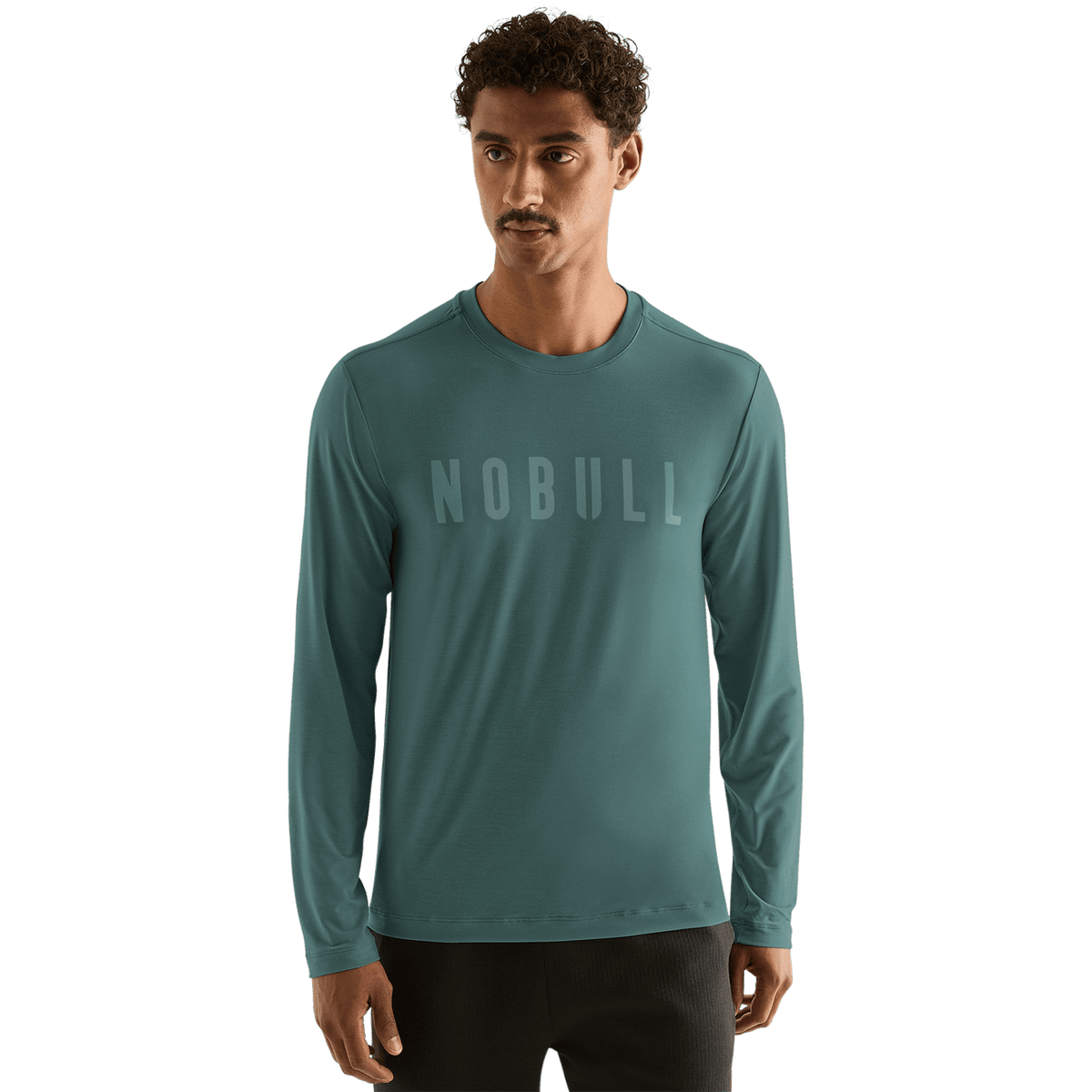 Men's Silver Pine NOBULL Long Sleeve Tee