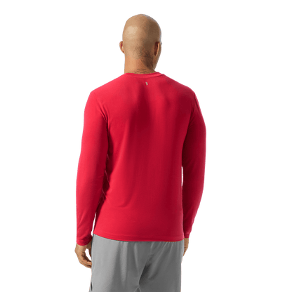 Men's Equestrian Red NOBULL Long Sleeve Tee