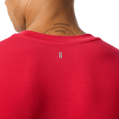 Men's Equestrian Red NOBULL Long Sleeve Tee