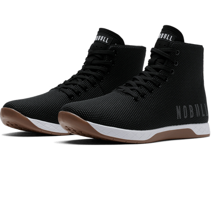 Women's Black White Gum Outwork High-Top Shoes