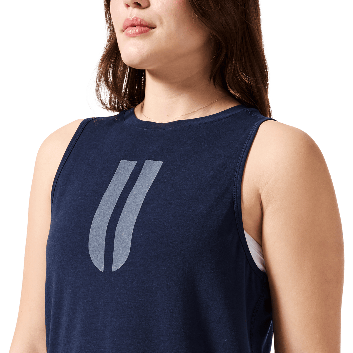 Women's Night Navy U Muscle Tank Top