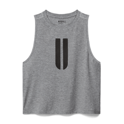 Women's Heather Grey U Muscle Tank Top