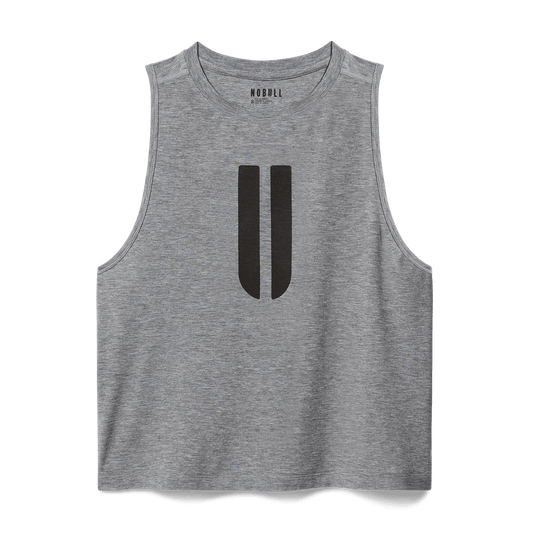 Women's Heather Grey U Muscle Tank Top
