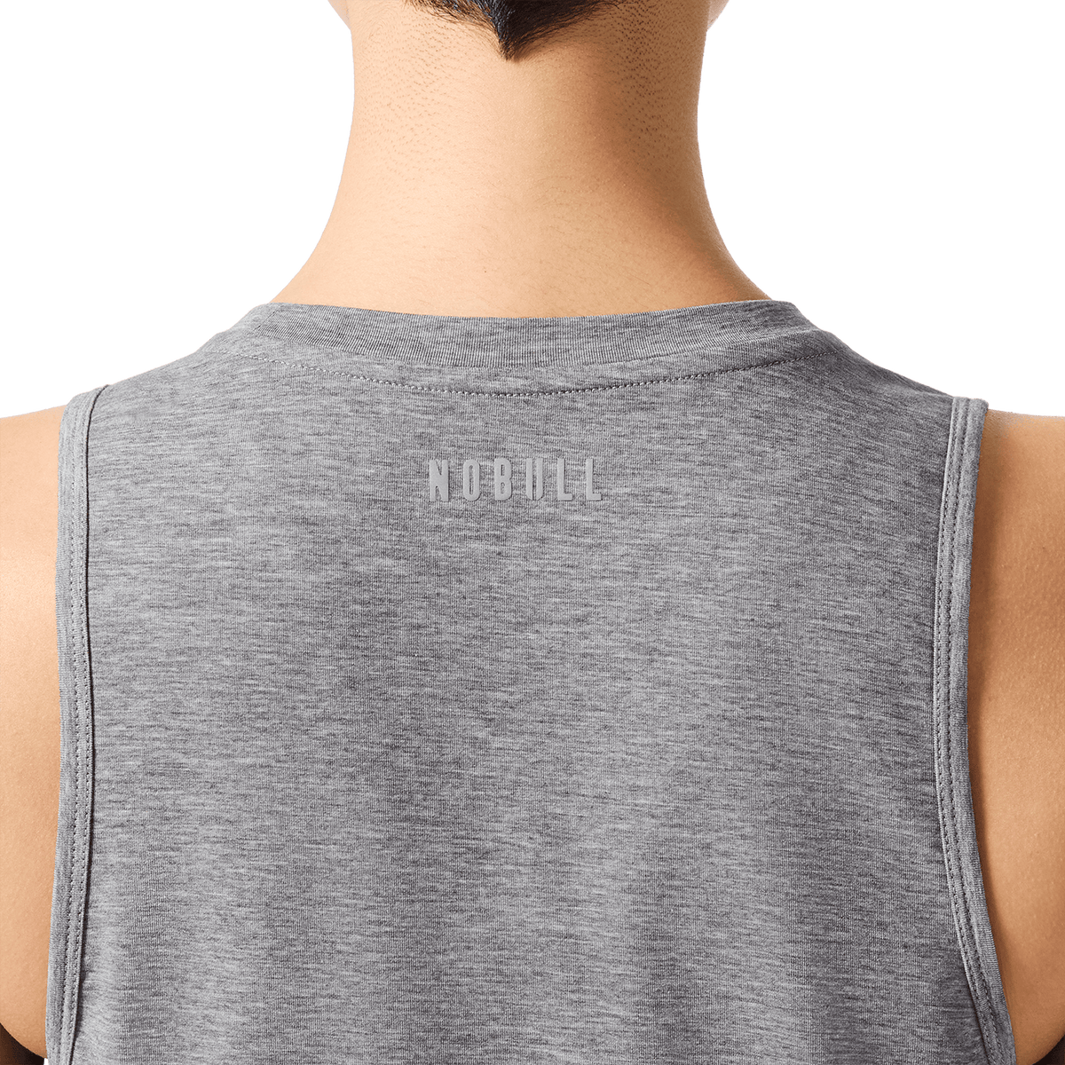 Women's Heather Grey U Muscle Tank Top
