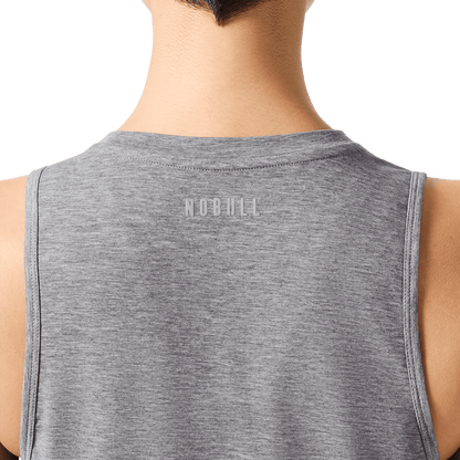 Women's Heather Grey U Muscle Tank Top