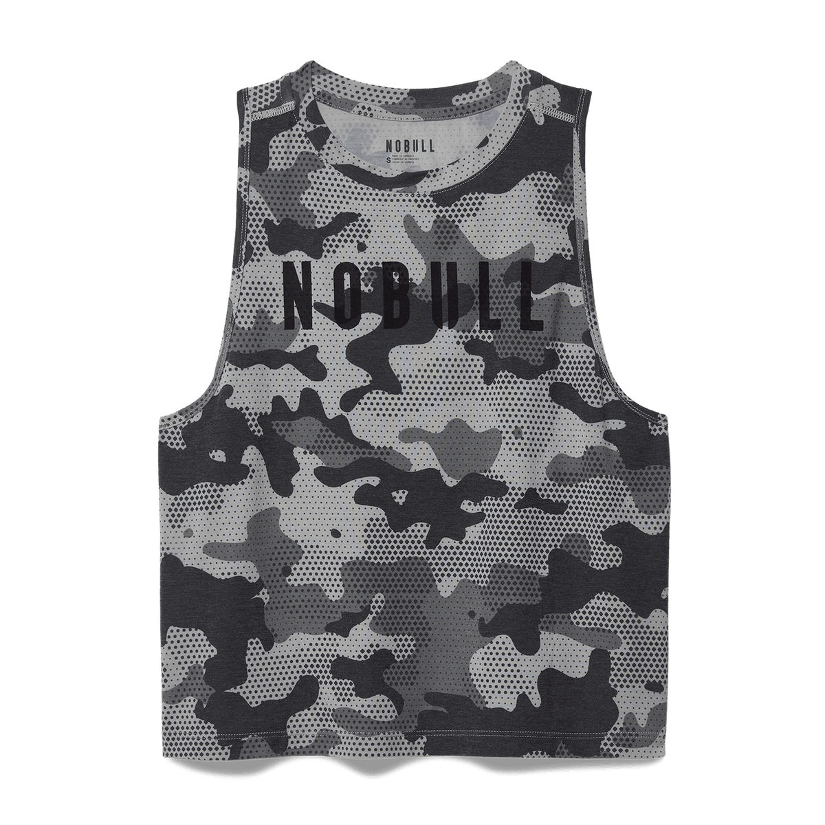 Women's Dark Gray Camo NOBULL Muscle Tank Top