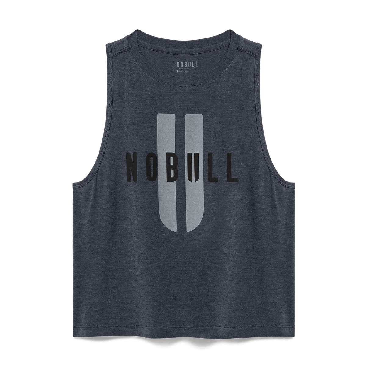 Women's Charcoal Heather NOBULL U Muscle Tank Top