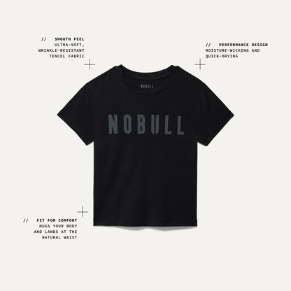 Women's White NOBULL Fitted Tee