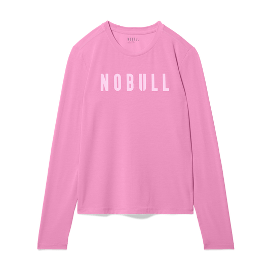 Women's Soft Pink NOBULL Long Sleeve Tee