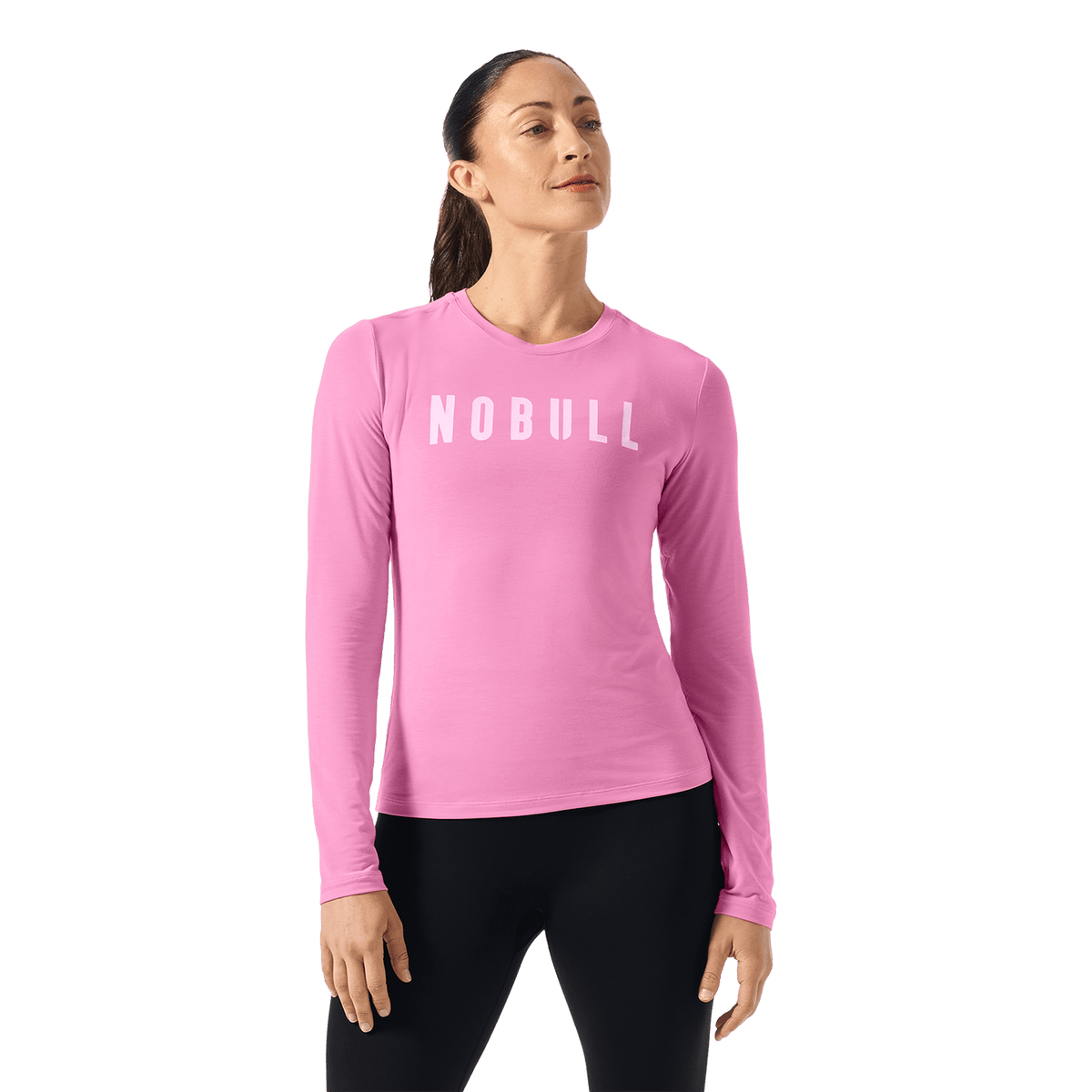 Women's Soft Pink NOBULL Long Sleeve Tee