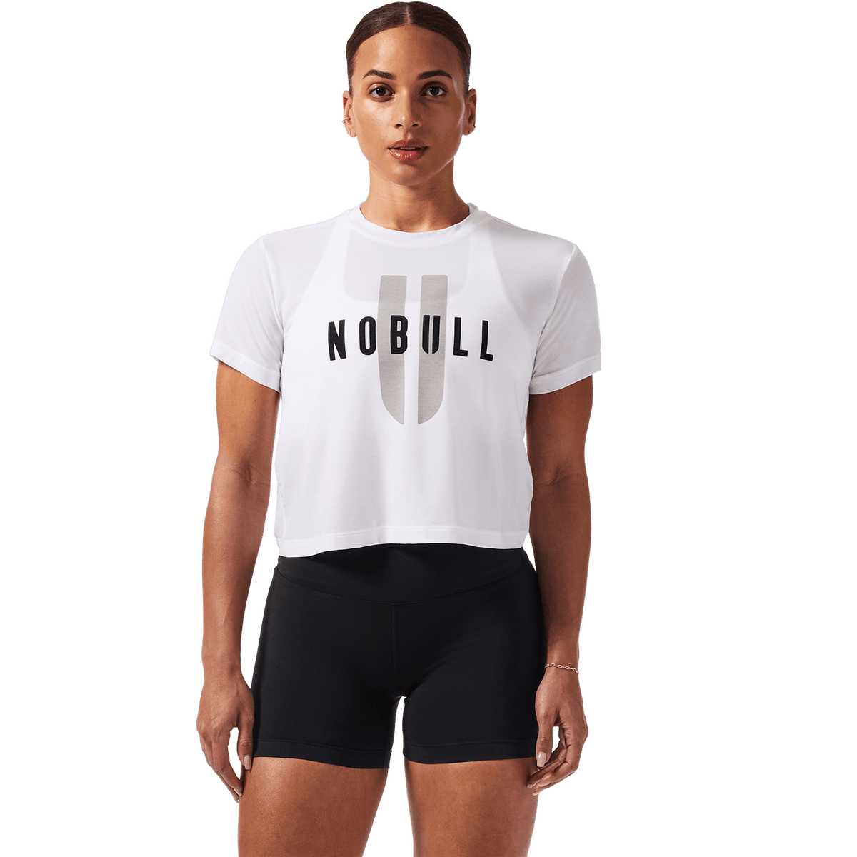 Women's White NOBULL U Boxy Tee