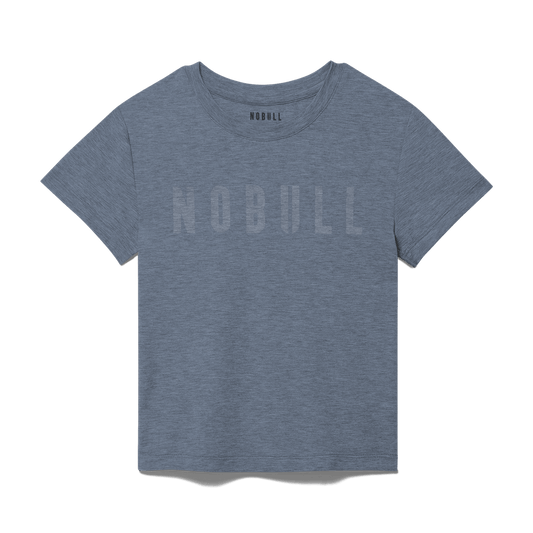 Women's Dusty Blue Heather NOBULL Fitted Tee