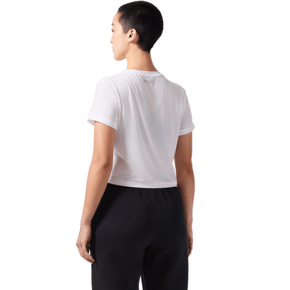 Women's White U Boxy Tee