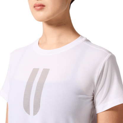 Women's White U Boxy Tee