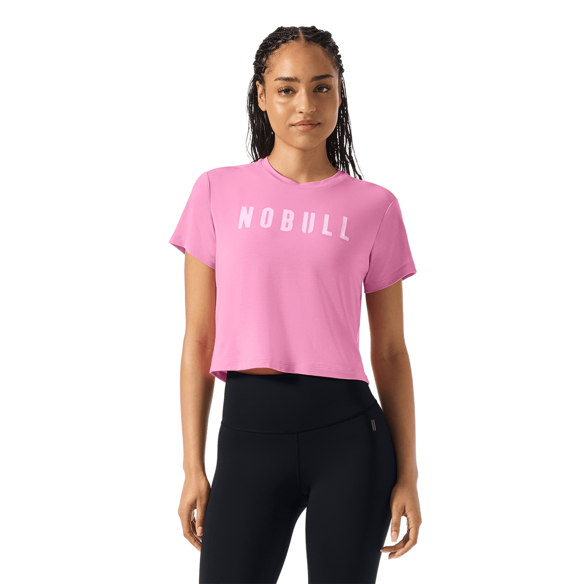 Women's Soft Pink NOBULL Boxy Tee