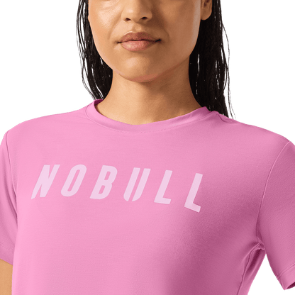 Women's Soft Pink NOBULL Boxy Tee