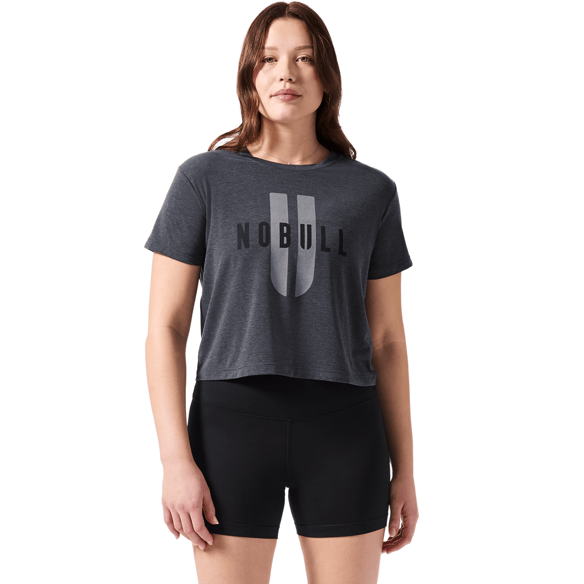 Women's Charcoal Heather NOBULL U Boxy Tee